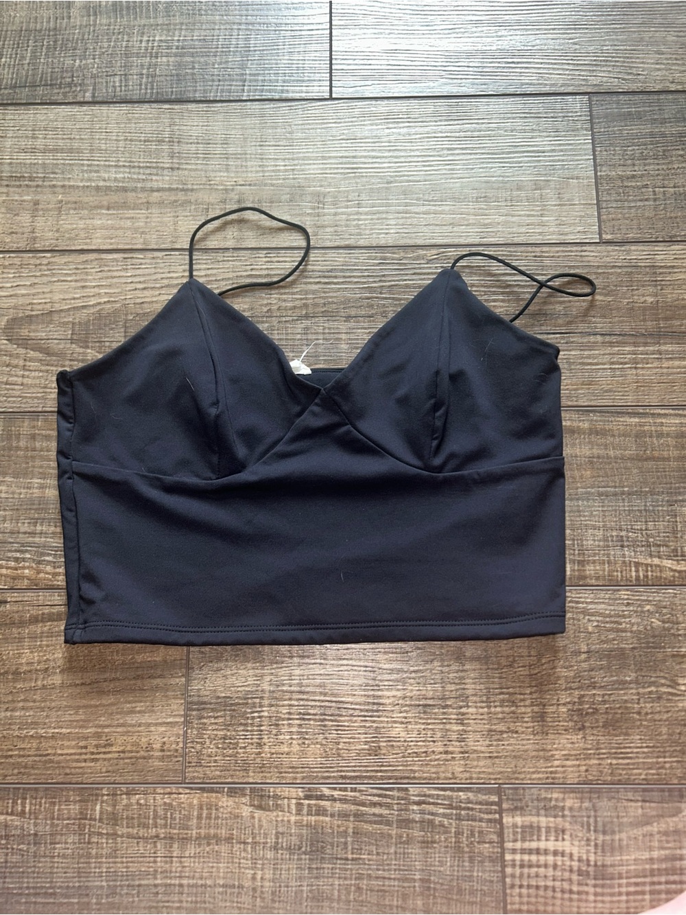 Garage Black Tank Top with Spaghetti Straps